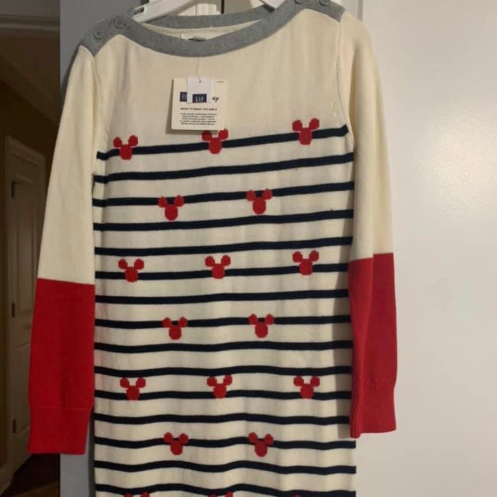 Gap Mickey Sweater Dress kids Med And Extra Large